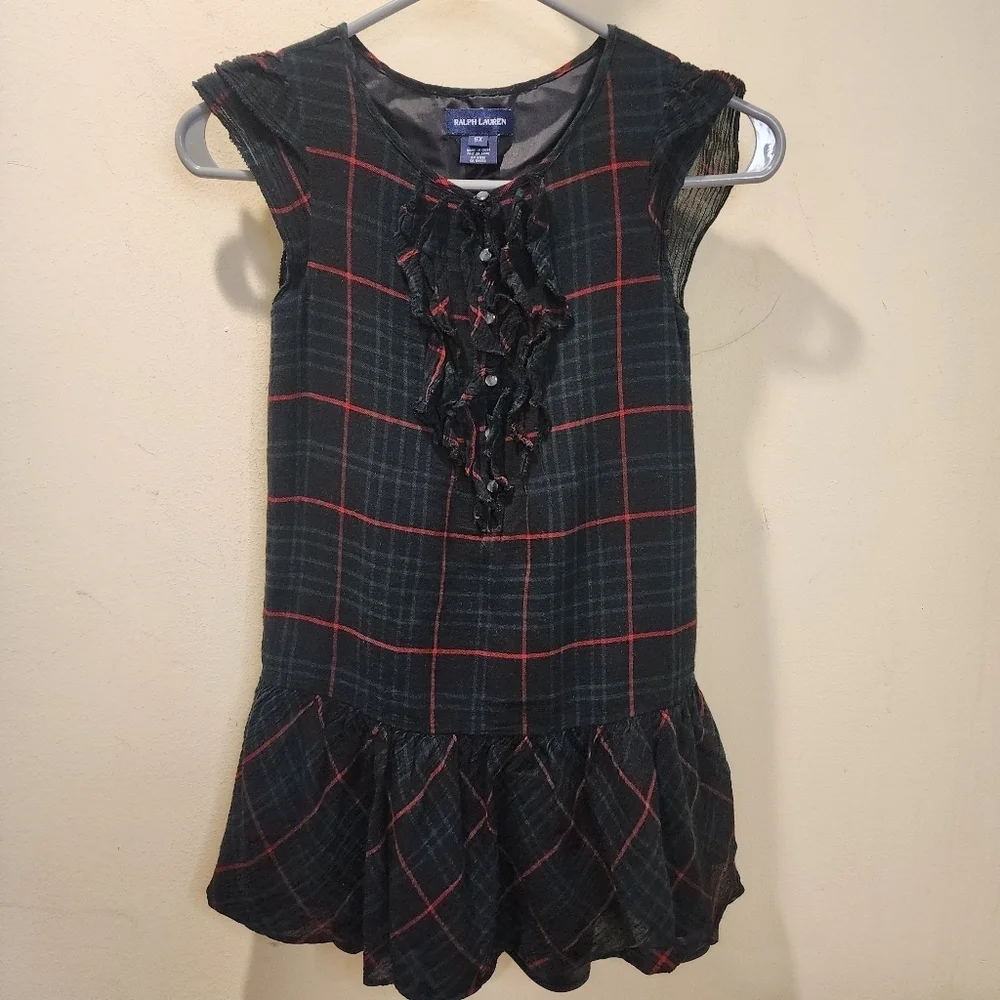 Ralph Lauren Plaid  Girls Dress Size 6x